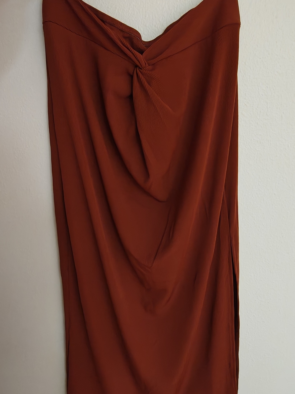 Twist-Front Maxi Skirt